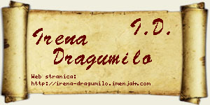 Irena Dragumilo vizit kartica